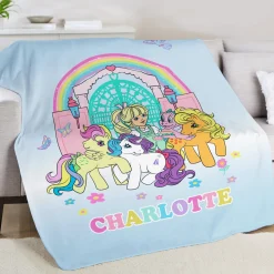 My Little Pony Retro Paradise Estate Plush Blanket