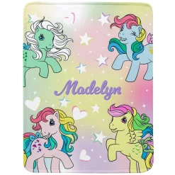My Little Pony Retro Pastel Stars Plush Blanket