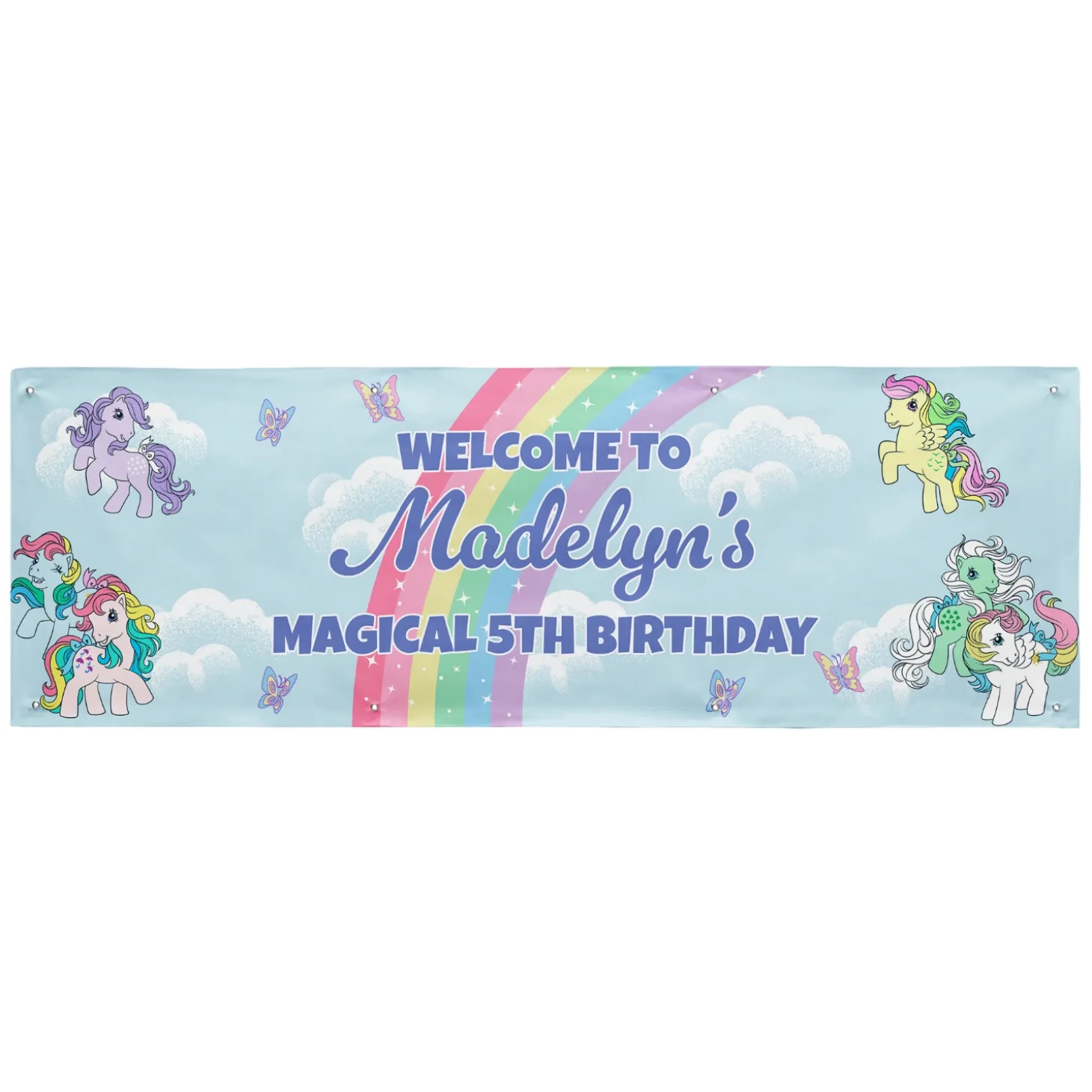 My Little Pony Retro Rainbow Celebration Banner
