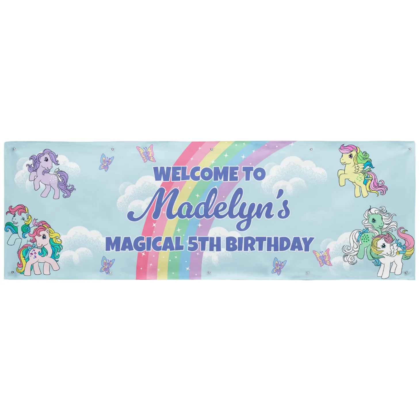 My Little Pony Retro Rainbow Celebration Banner