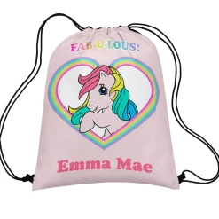 My Little Pony Retro Rainbow Heart Drawstring Bag