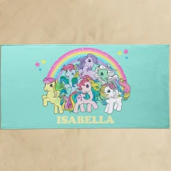 My Little Pony Retro Rainbow Ponies Beach Towel