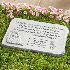 My Mother's Garden Sculpted Memorial Stone