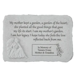 My Mother's Garden Sculpted Memorial Stone