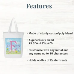 My Own Bunny Name Tote Bag
