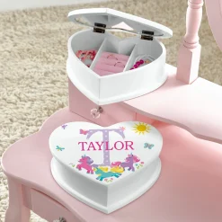 My Own Name Heart Shaped Jewelry Box