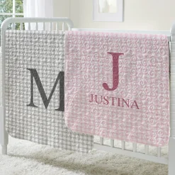 My Plaid Name Quilted Baby Blanket