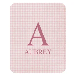 My Plaid Name Quilted Baby Blanket