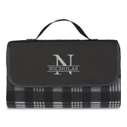 Name and Initial Fleece Picnic Blanket
