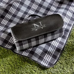 Name and Initial Fleece Picnic Blanket