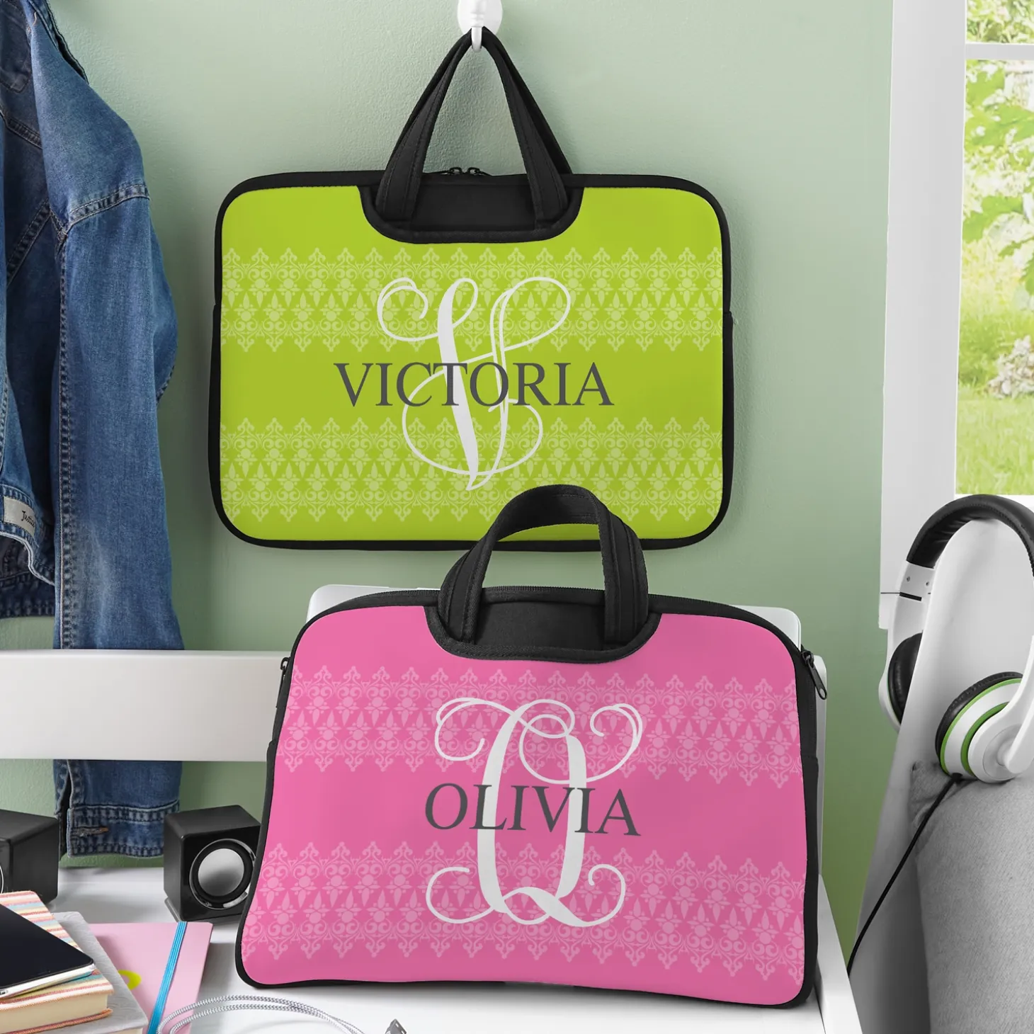Name and Initial Laptop Carrying Bag