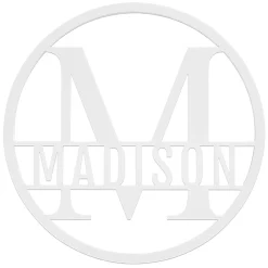 Name and Initial Lasered Acrylic Wall Sign