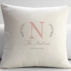 Name and Initial Throw Pillow