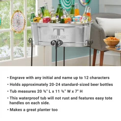 Name & Initial Beverage Tub