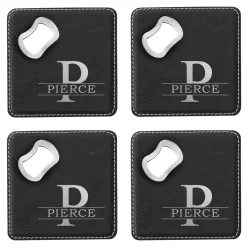 Name & Initial Bottle Opening Coasters