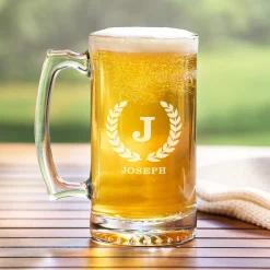 Name & Initial Oversized Beer Mug