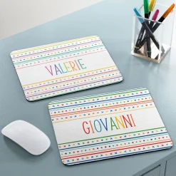 Name In Stripes Mouse Pad
