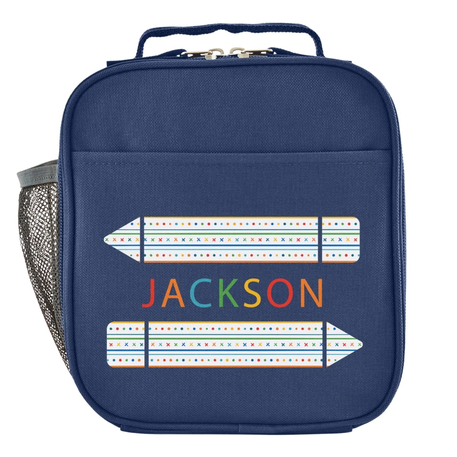 Name In Stripes Navy Backpack Collection