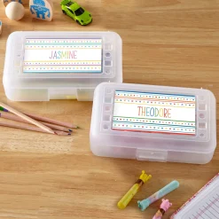 Name In Stripes Pencil Case