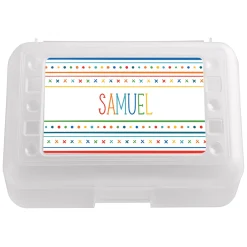 Name In Stripes Pencil Case