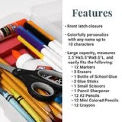 Name In Stripes Pencil Case