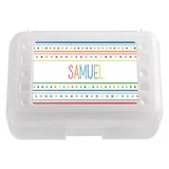 Name In Stripes Pencil Case