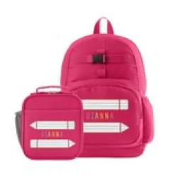 Name In Stripes Pink Backpack Collection