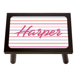 Name in Stripes Step Stool