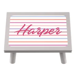 Name in Stripes Step Stool