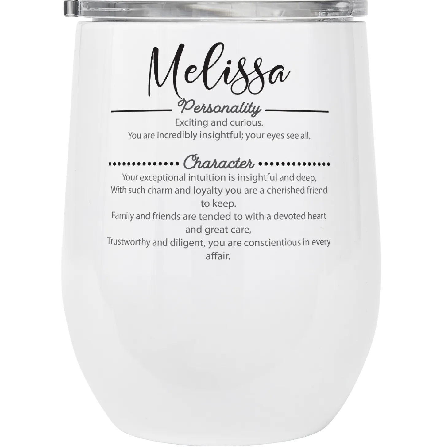 Name Meaning Insulated Wine Tumbler