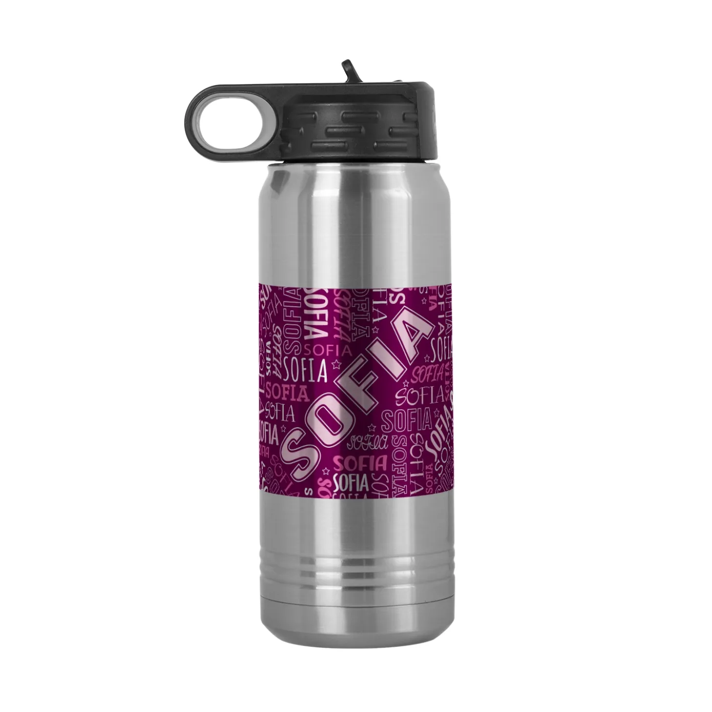 Names Galore Steel Water Bottle