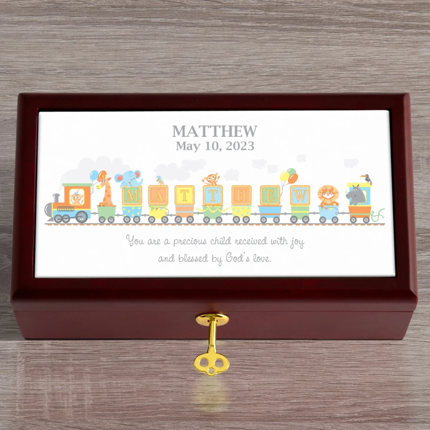 Name Train Keepsake Box