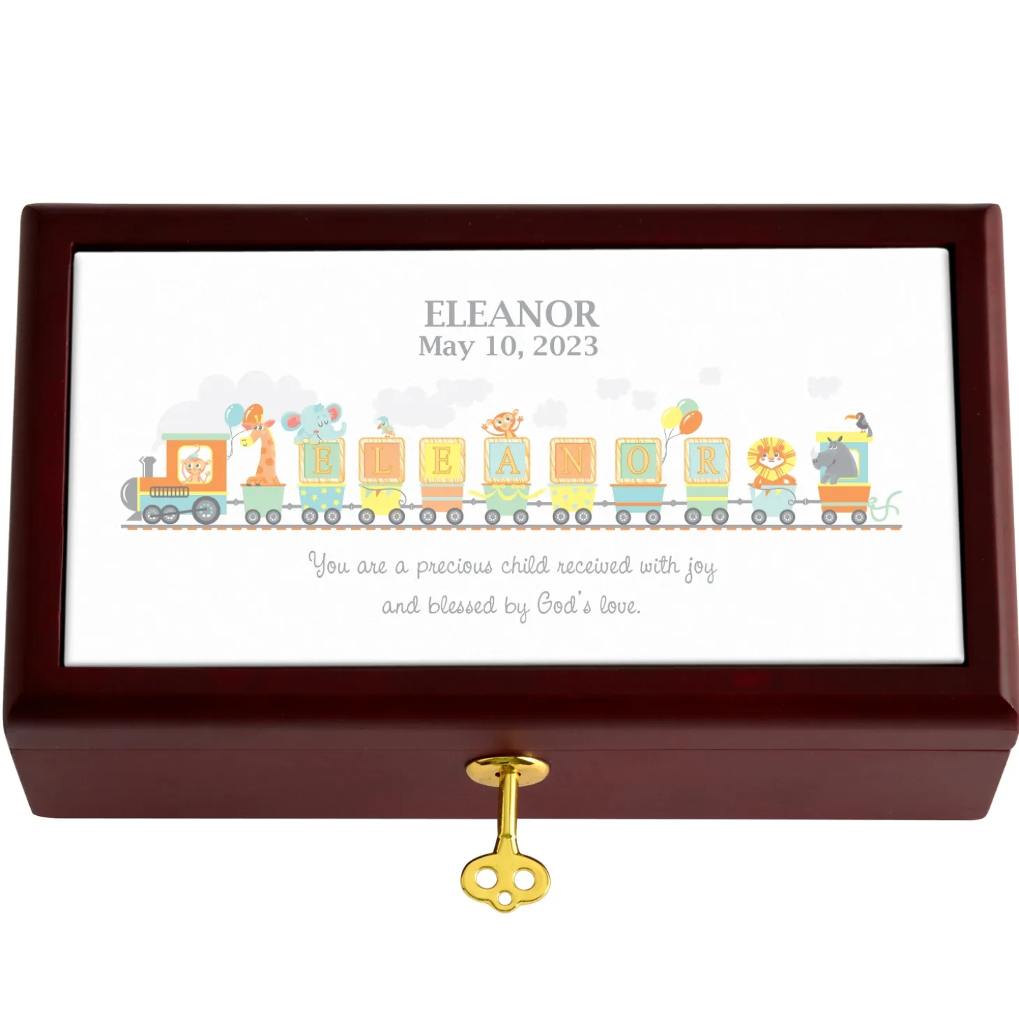 Name Train Keepsake Box