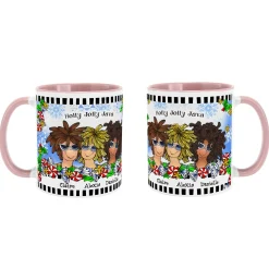 Name Your Sisterhood Christmas Greeting Mug by Suzy Toronto