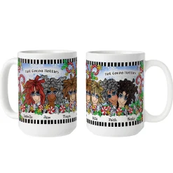 Name Your Sisterhood Christmas Greeting Mug by Suzy Toronto