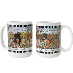 Name Your Sisterhood Christmas Greeting Mug by Suzy Toronto