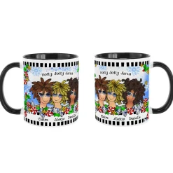 Name Your Sisterhood Christmas Greeting Mug by Suzy Toronto