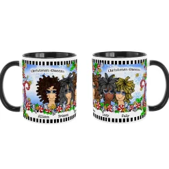 Name Your Sisterhood Christmas Greeting Mug by Suzy Toronto