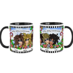 Name Your Sisterhood Christmas Greeting Mug by Suzy Toronto