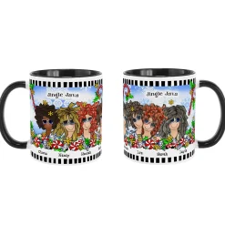 Name Your Sisterhood Christmas Greeting Mug by Suzy Toronto