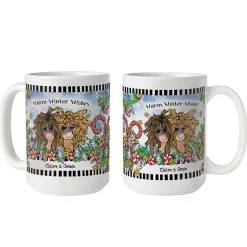 Name Your Sisterhood Christmas Greeting Mug by Suzy Toronto