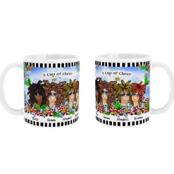 Name Your Sisterhood Christmas Greeting Mug by Suzy Toronto