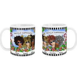 Name Your Sisterhood Christmas Greeting Mug by Suzy Toronto