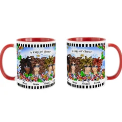 Name Your Sisterhood Christmas Greeting Mug by Suzy Toronto