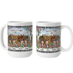Name Your Sisterhood Christmas Greeting Mug by Suzy Toronto