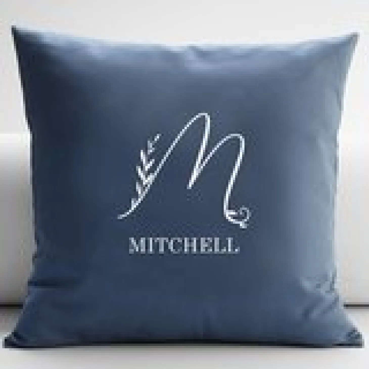 Natural Elegance Initial Throw Pillow