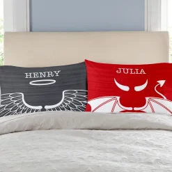 Naughty & Nice Pillowcases - Set of 2