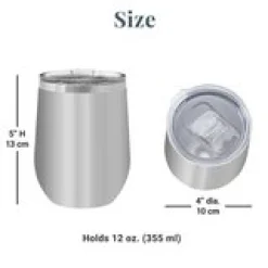 Naughty or Nice Insulated Wine Tumbler