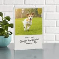 Never Forgotten Pet Photo Glass Block