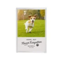Never Forgotten Pet Photo Glass Block